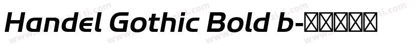 Handel Gothic Bold b字体转换
